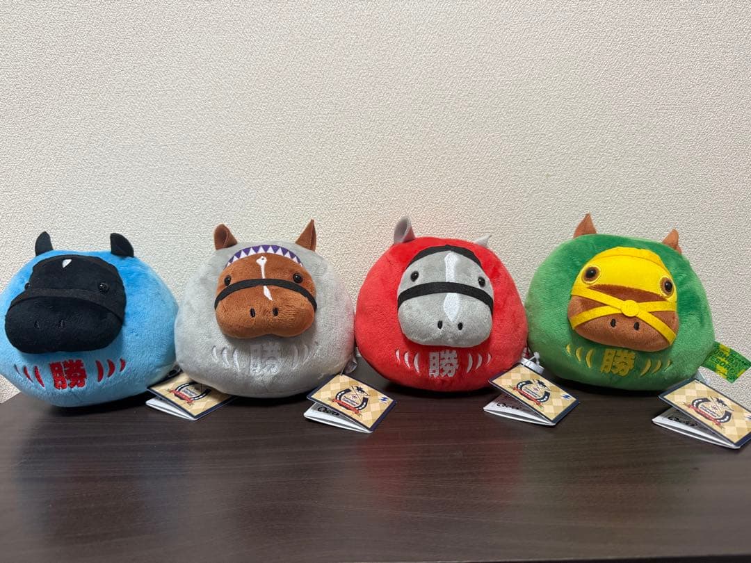 新品未使用】サラブレッドコレクション だるまぬいぐるみ 4種