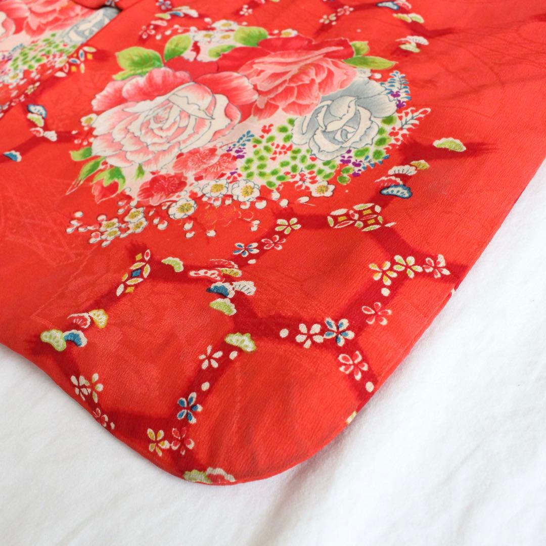 七五三 5歳 6歳 女の子 子供 アンティーク 着物 つくり帯 ぽっくり セット