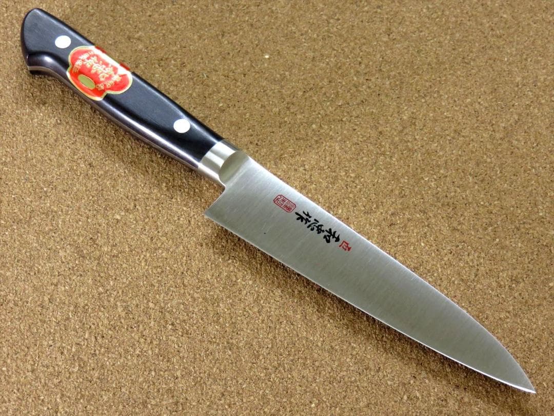 関の刃物 ペティナイフ 125mm VG-1 炭素鋼 果物包丁 共口金 プロ仕様