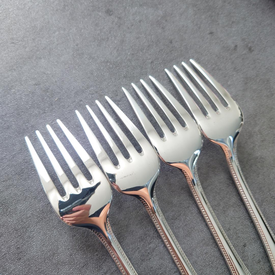 希少 美品 クリストフル パール サラダフォーク 4点