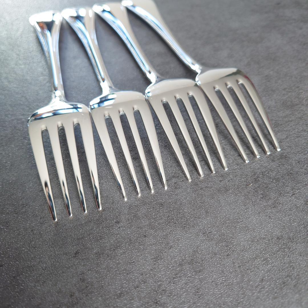 希少 美品 クリストフル パール サラダフォーク 4点