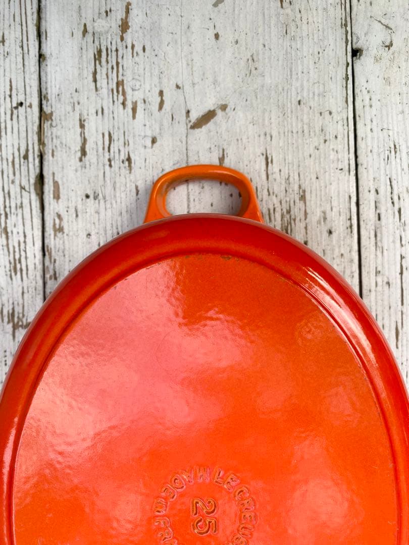 【美品】ルクルーゼ オーバルココット25 鋳物 ホーロー鍋 フランス製