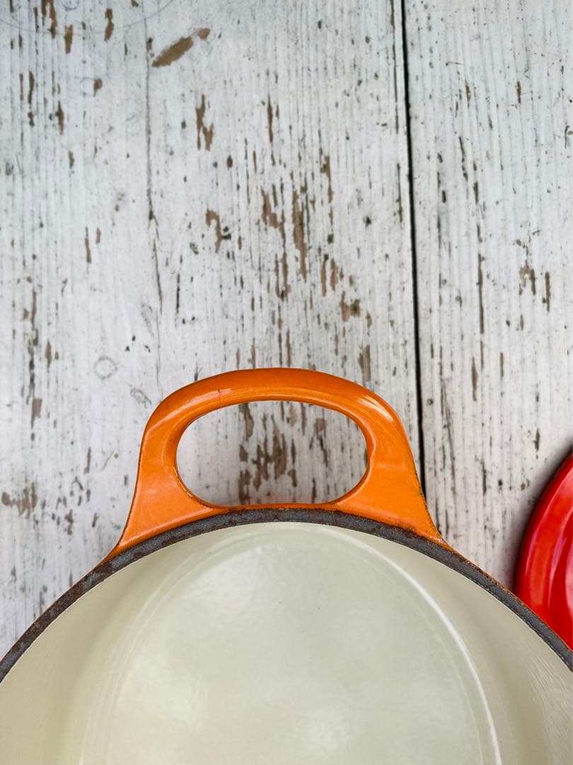 【美品】ルクルーゼ オーバルココット25 鋳物 ホーロー鍋 フランス製