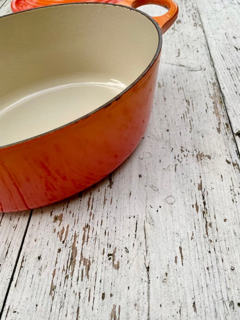 【美品】ルクルーゼ オーバルココット25 鋳物 ホーロー鍋 フランス製