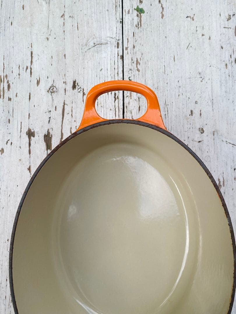 【美品】ルクルーゼ オーバルココット25 鋳物 ホーロー鍋 フランス製