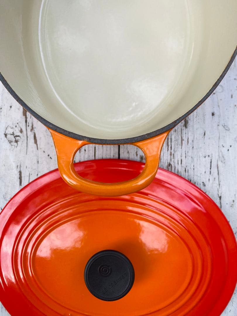 【美品】ルクルーゼ オーバルココット25 鋳物 ホーロー鍋 フランス製