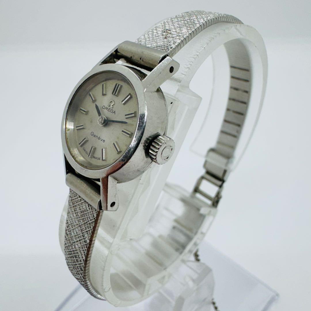 ✨OMEGA✨ジュネーブ✨シルバー✨レディース✨クオーツ✨腕時計✨