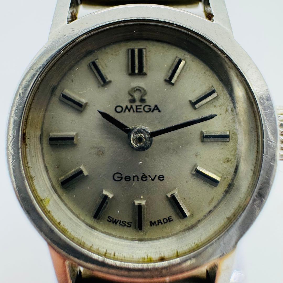 ✨OMEGA✨ジュネーブ✨シルバー✨レディース✨クオーツ✨腕時計✨