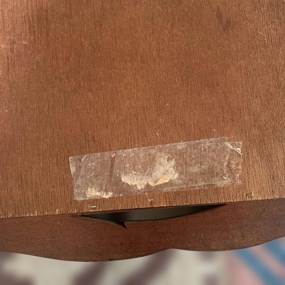 ローム★昭和レトロ★木製★アンティークデザイン。壁掛け。鏡。インテリア