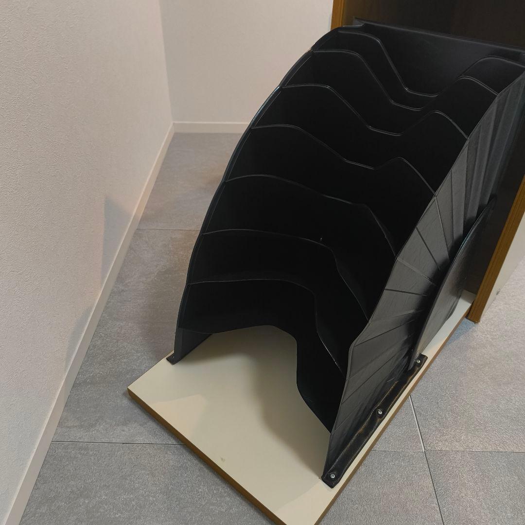 ヴィンテージ　マガジンキャビネット　縦開き　ホワイト　ウッド　韓国