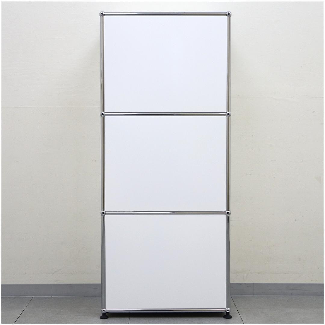 正規品 USM ハラーシステム キャビネット シェルフ 1列3段 ピュアホワイト