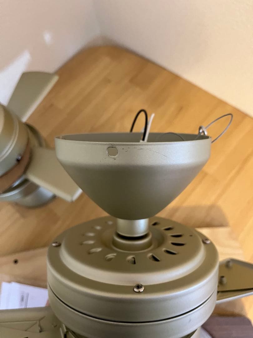 【新品&ほぼ新品】シーリングファン2個セット