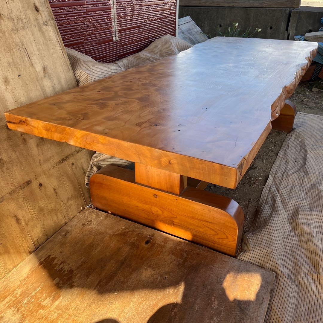 ダイニング長テーブル 一枚板