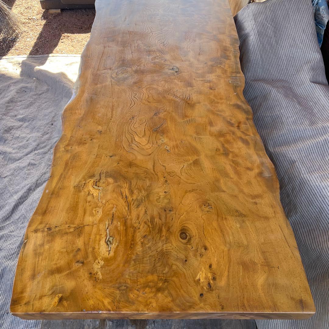 ダイニング長テーブル 一枚板