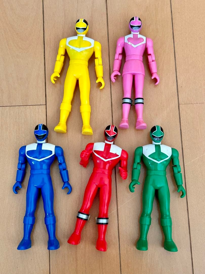 未来戦隊タイムレンジャー フィギュア 5体セット 戦隊ヒーロー 当時物