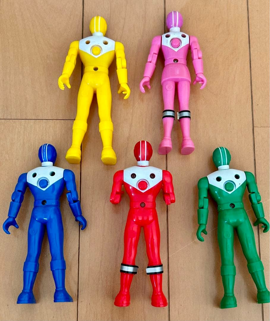未来戦隊タイムレンジャー フィギュア 5体セット 戦隊ヒーロー 当時物