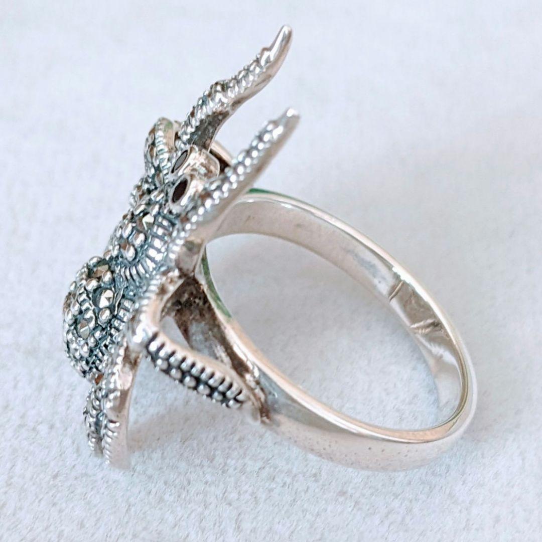 トルコ製 シルバー925 マーカサイト リング