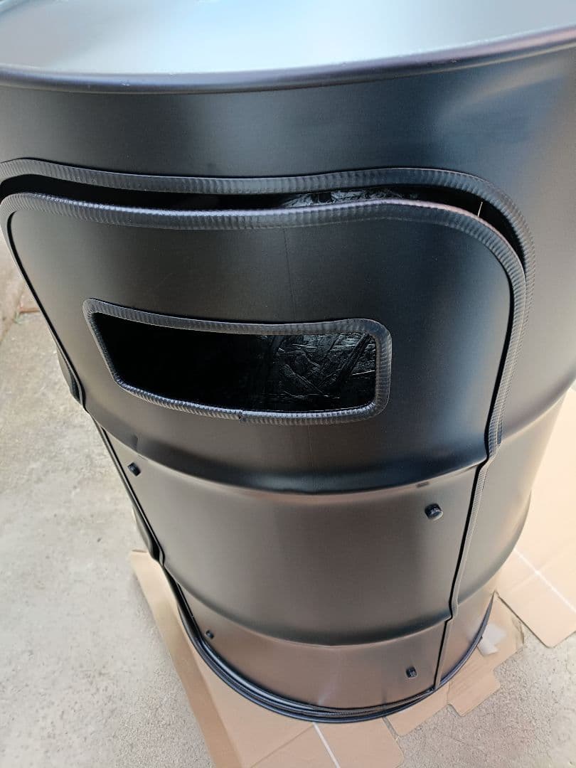 納期2026年1月よしき！ドラム缶テーブル‼️マッドブラック