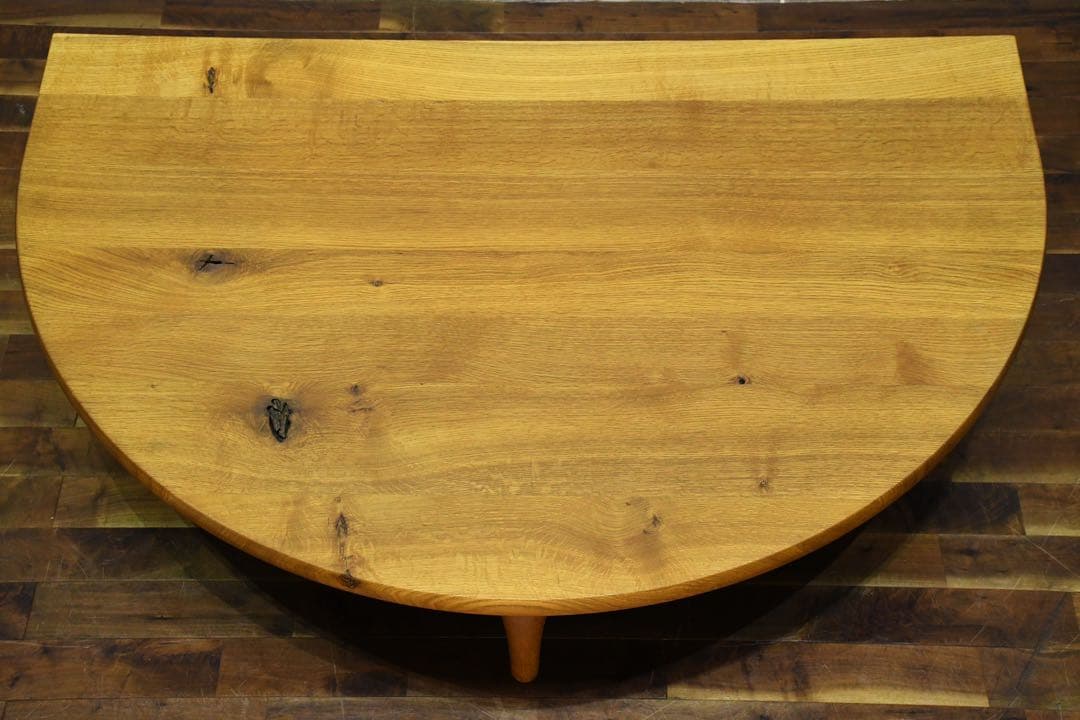 DIK61 飛騨産業 HIDA キツツキ 森のことば 半円形リビングテーブル