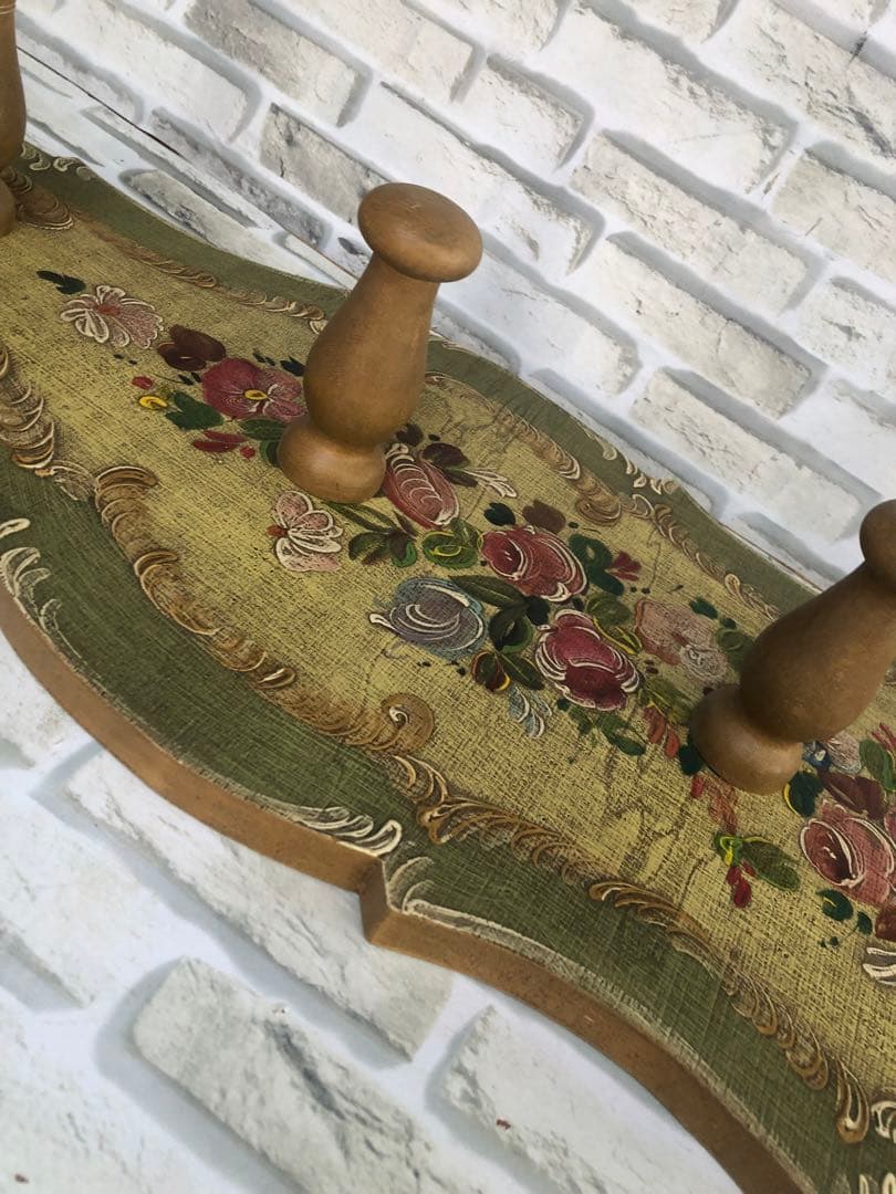 フランス　ハンガー掛け　ウォールシェルフ(A8)