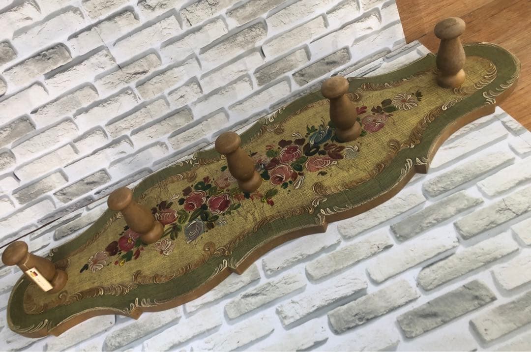 フランス　ハンガー掛け　ウォールシェルフ(A8)