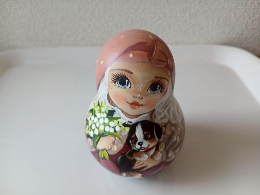 【CBT123】9cm級 おきあがりこぼし(大) スベトラーナ セントバーナード