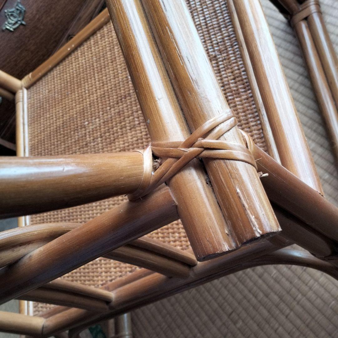 【直接引き渡し希望】ラタン好きな方へ　座面ゆったり大ぶりラタン椅子