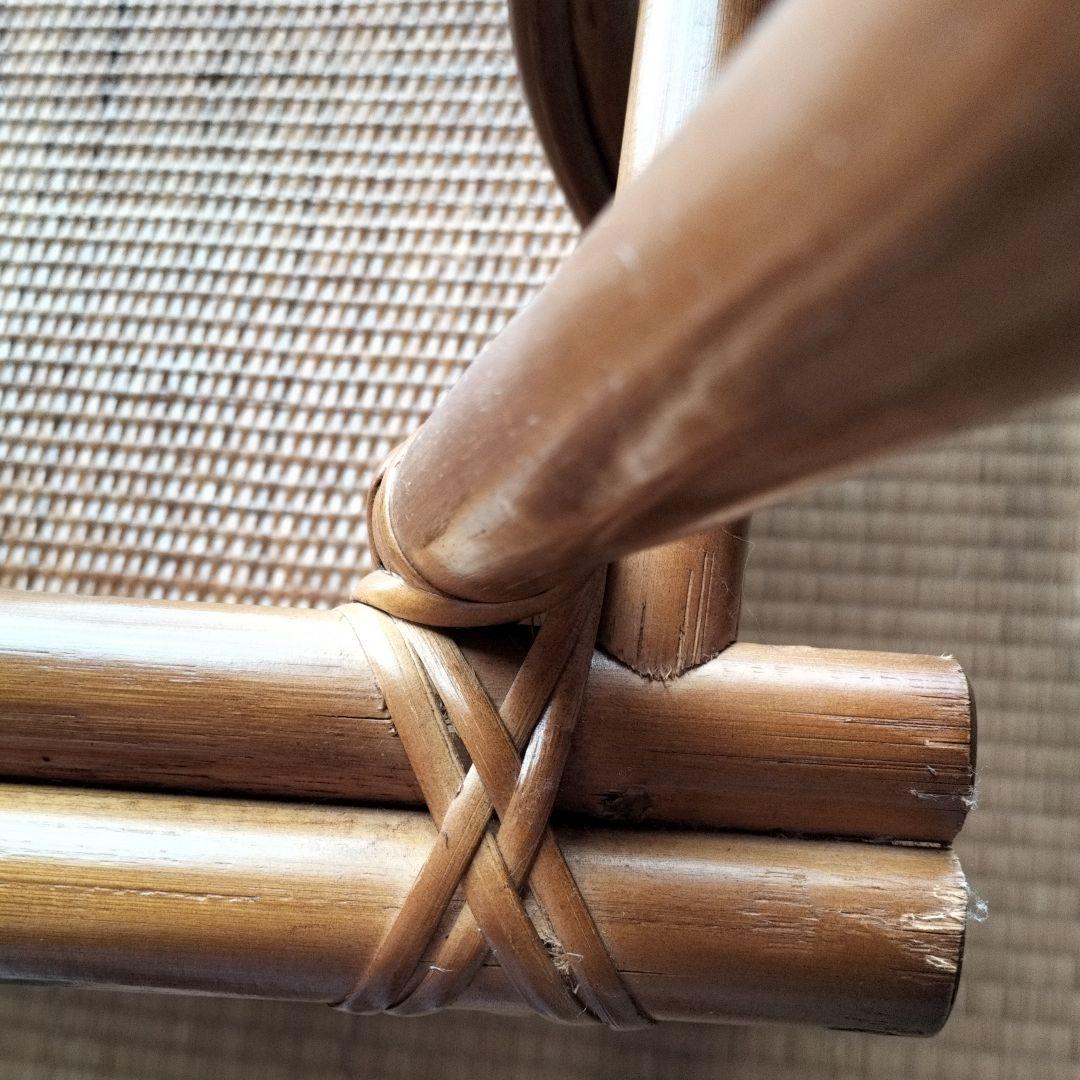 【直接引き渡し希望】ラタン好きな方へ　座面ゆったり大ぶりラタン椅子