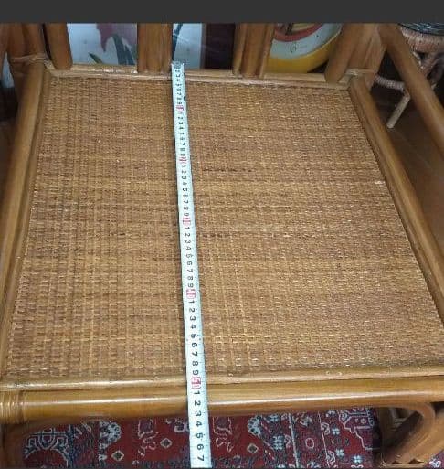 【直接引き渡し希望】ラタン好きな方へ　座面ゆったり大ぶりラタン椅子