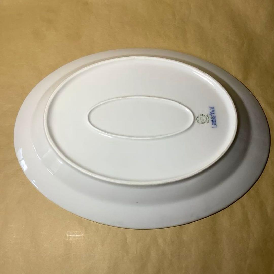 ロイヤルコペンハーゲン　ブルーフルーテッド ハーフレース(楕円30cm 中古品)