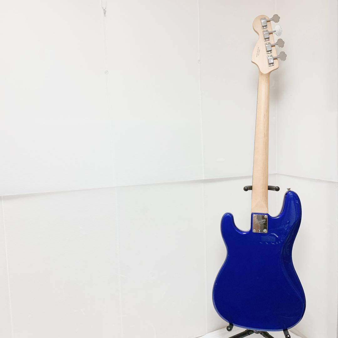 美品 Squier スクワイヤー プレシジョンベース プレベ 青 ブルー
