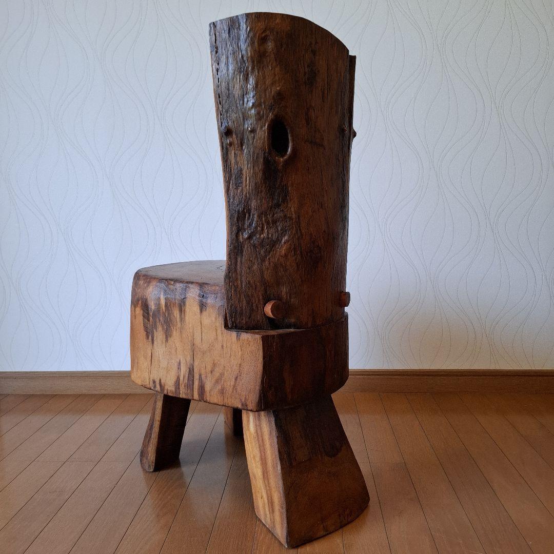 椅子　楠の木枯木　オブジェ　工芸品　一陽来復　アカモチ