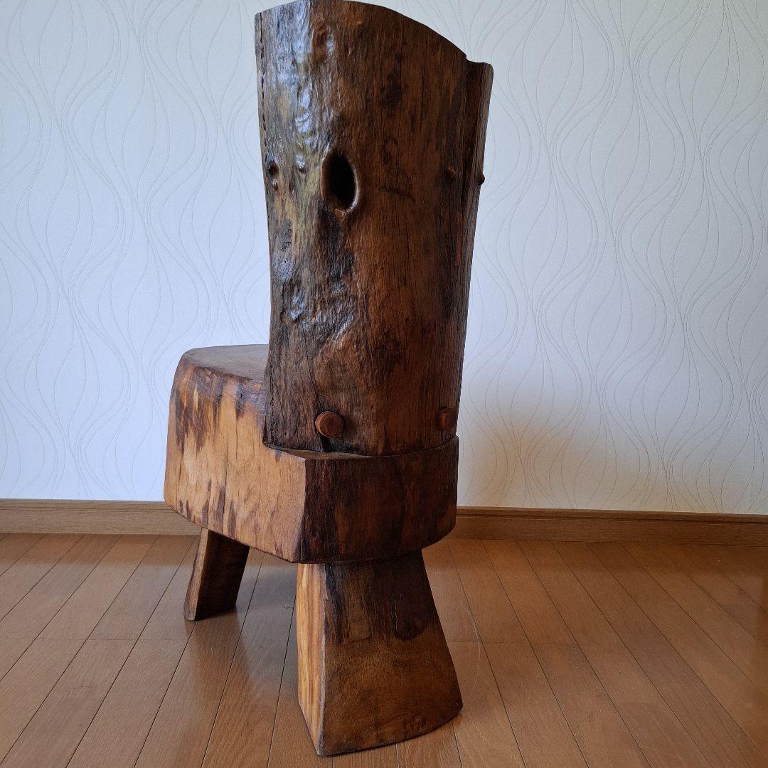 椅子　楠の木枯木　オブジェ　工芸品　一陽来復　アカモチ