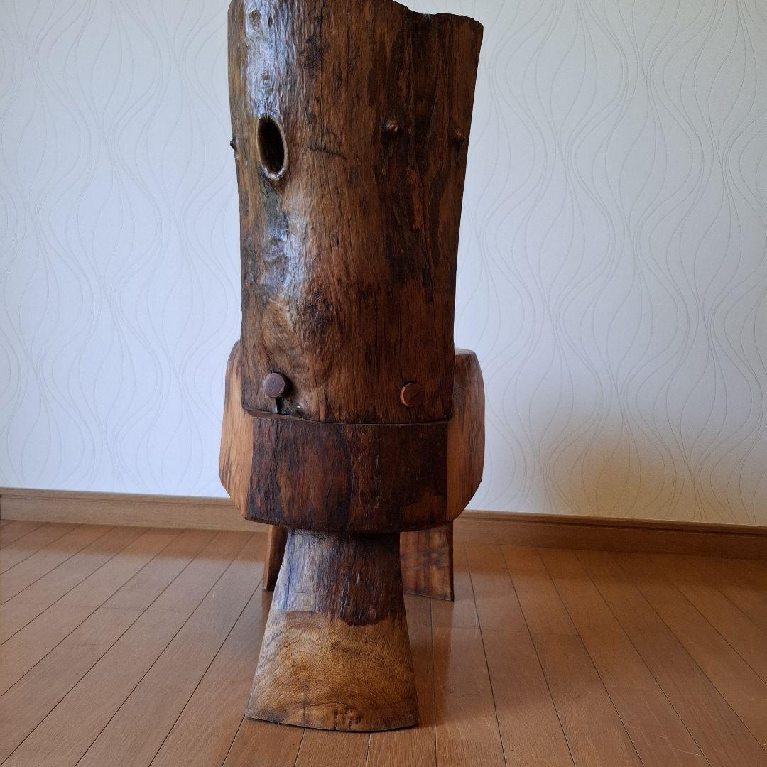 椅子　楠の木枯木　オブジェ　工芸品　一陽来復　アカモチ