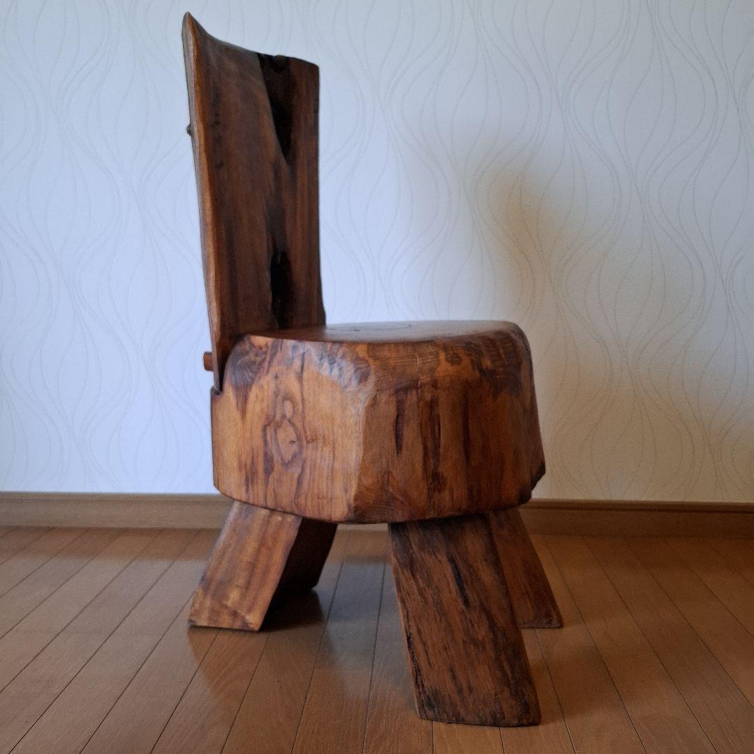 椅子　楠の木枯木　オブジェ　工芸品　一陽来復　アカモチ
