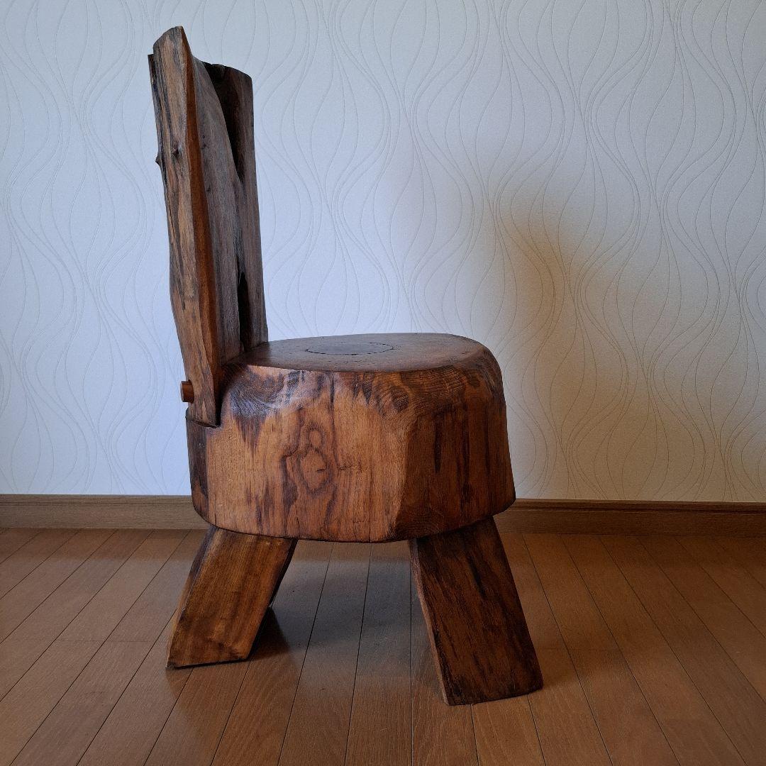 椅子　楠の木枯木　オブジェ　工芸品　一陽来復　アカモチ