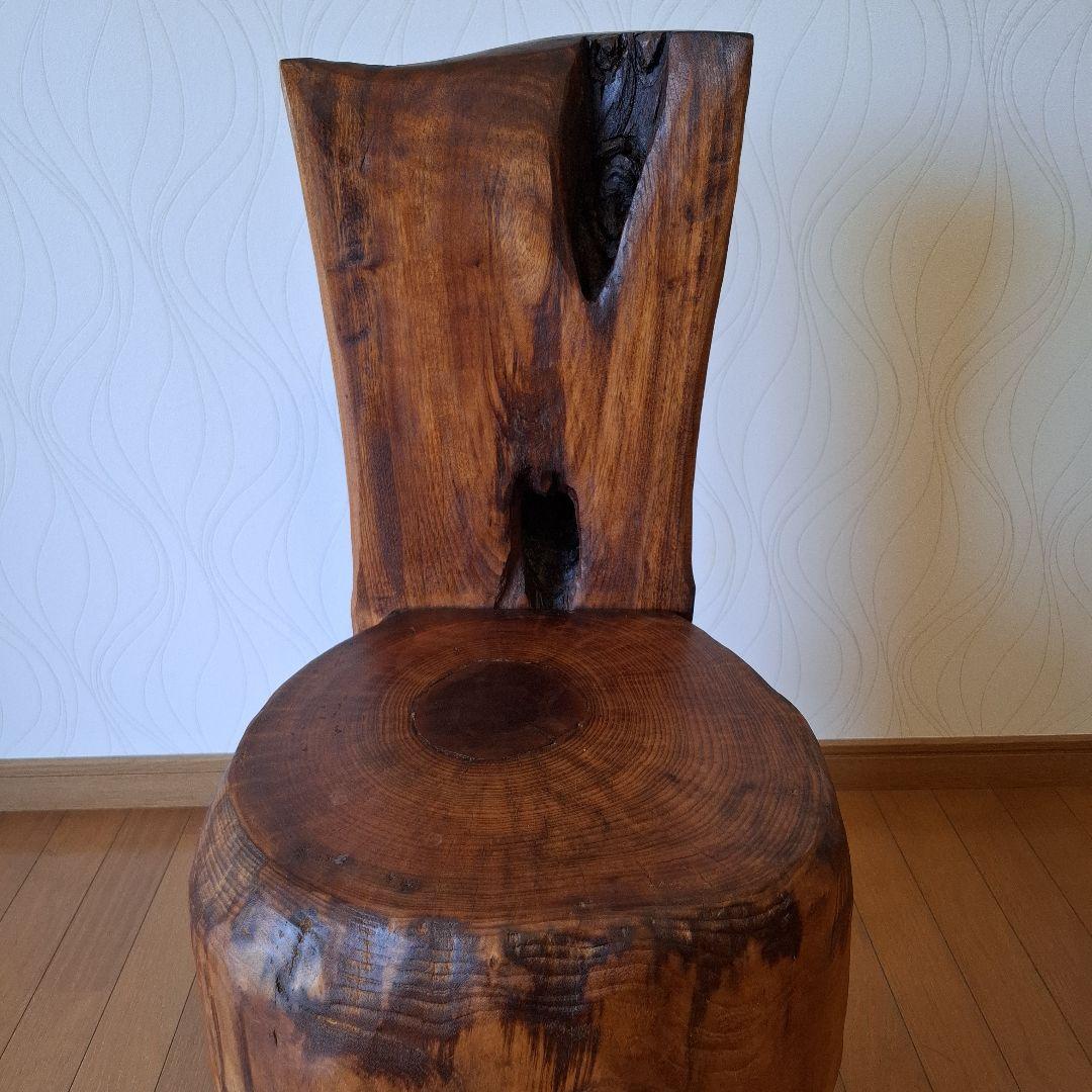 椅子　楠の木枯木　オブジェ　工芸品　一陽来復　アカモチ