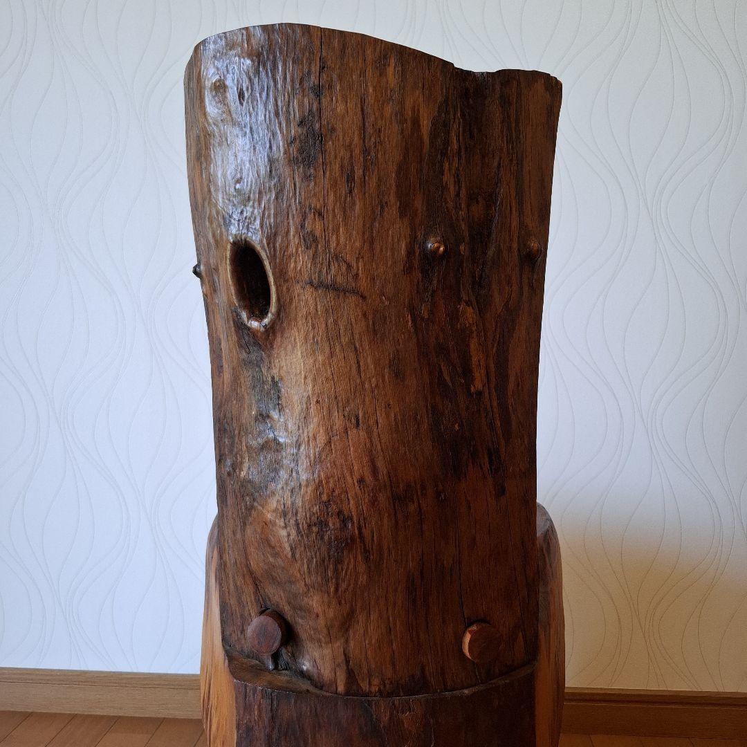 椅子　楠の木枯木　オブジェ　工芸品　一陽来復　アカモチ