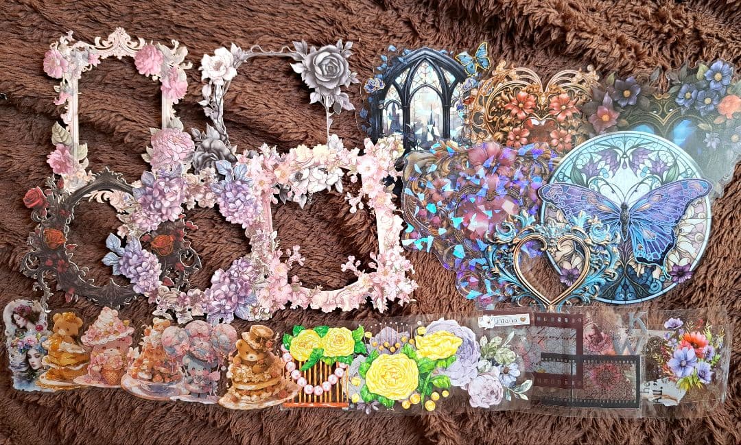 【soldout】☪︎*おすそ分けファイル付き nene様コラージュ素材セット②