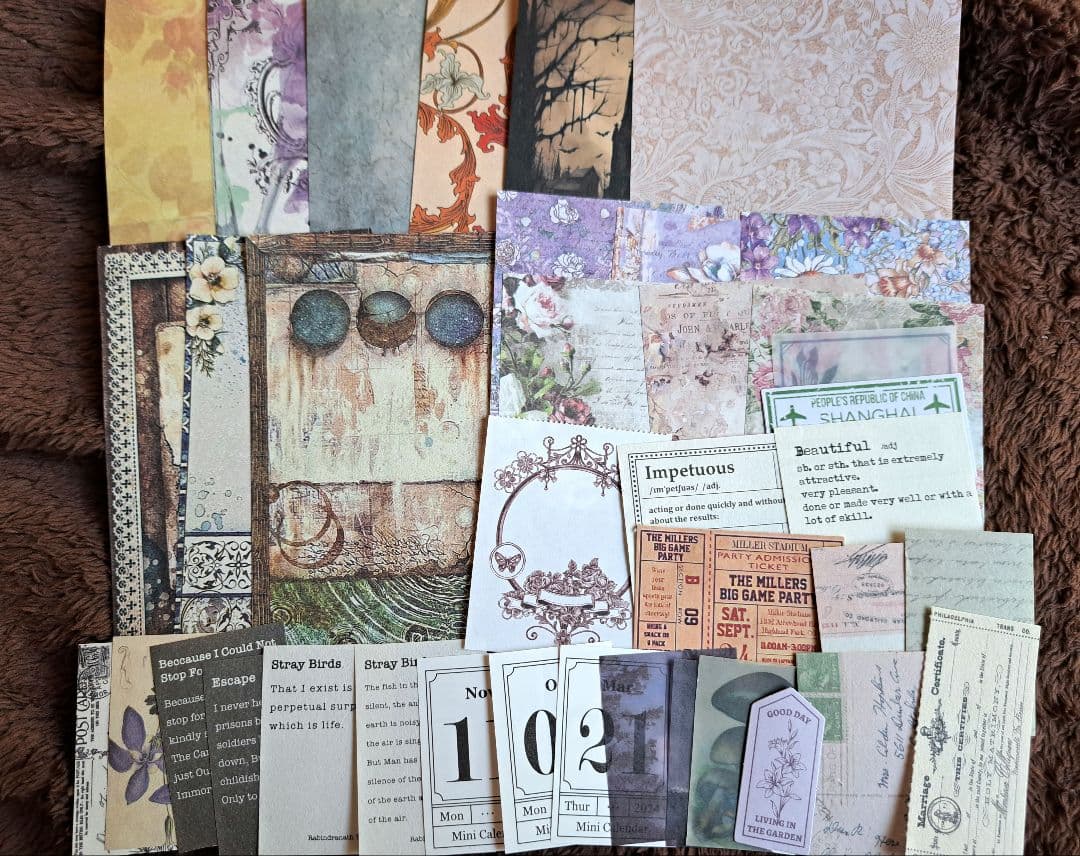 【soldout】☪︎*おすそ分けファイル付き nene様コラージュ素材セット②