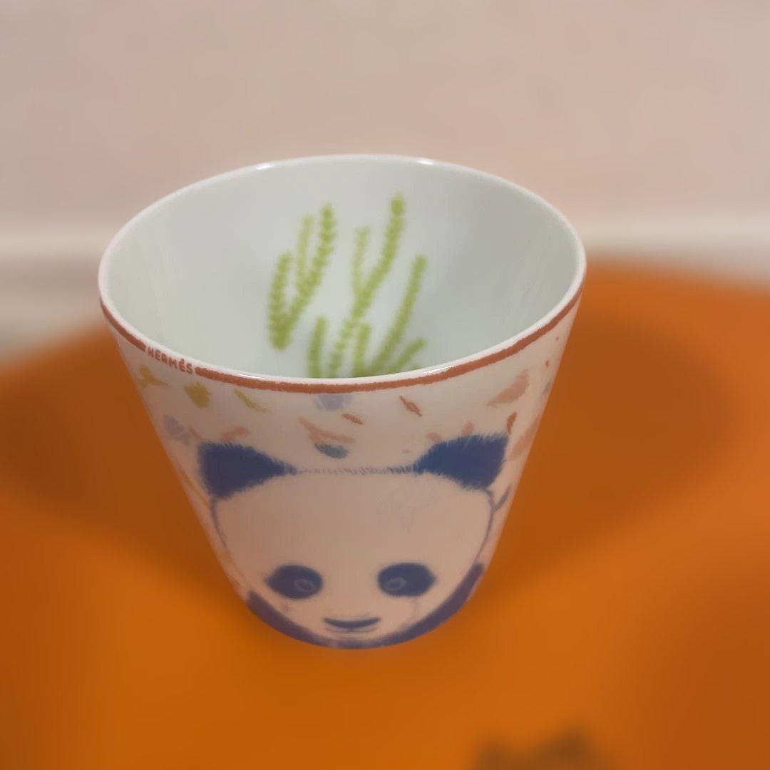 くーま❗️ かわいいパンダ　HERMES パスパス ベビー食器3点セット