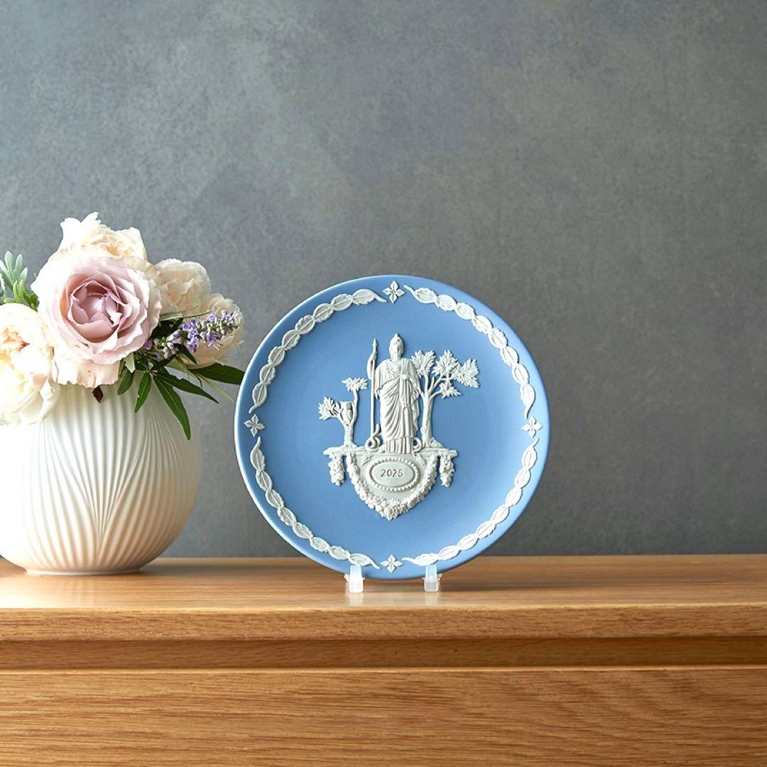 新品ウェッジウッド イヤープレート2025ジャスパー ギリシャ神話アテナ