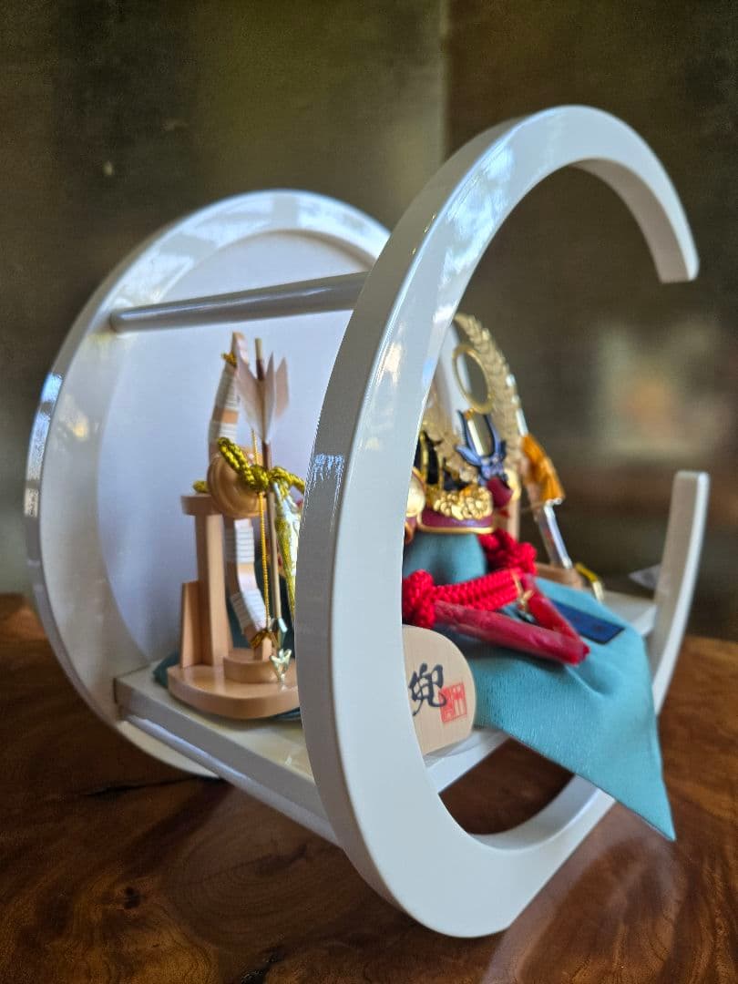 【展示品限り】五月人形　兜　徳川家康　丸平飾り　※閉店セール　H14