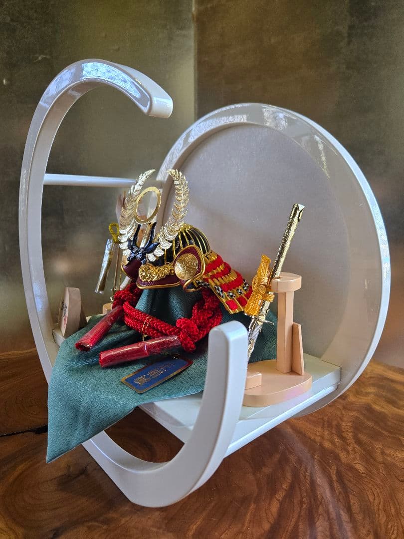 【展示品限り】五月人形　兜　徳川家康　丸平飾り　※閉店セール　H14