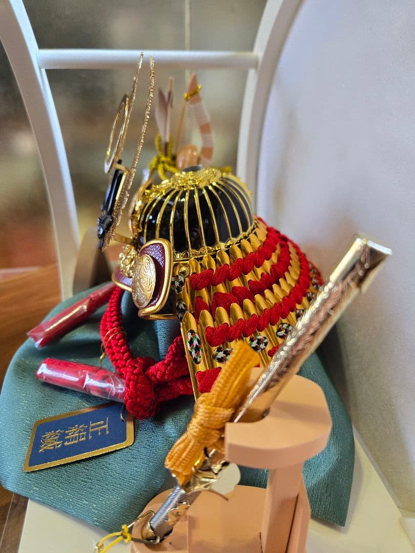 【展示品限り】五月人形　兜　徳川家康　丸平飾り　※閉店セール　H14
