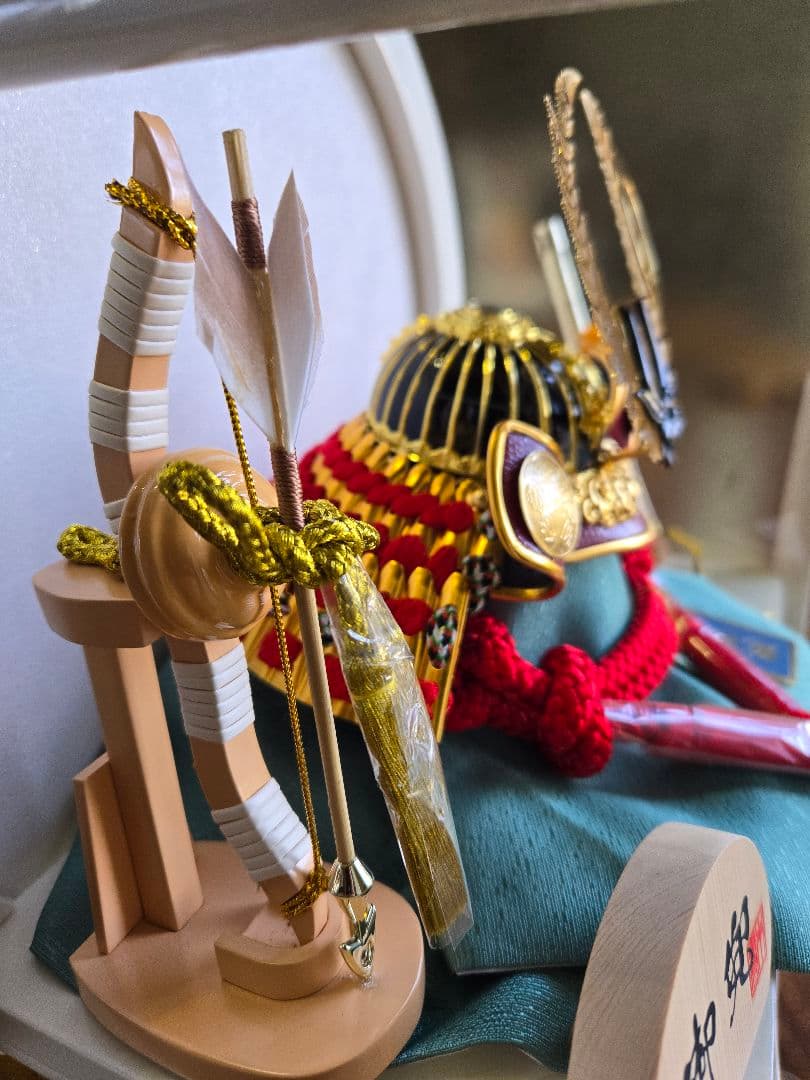 【展示品限り】五月人形　兜　徳川家康　丸平飾り　※閉店セール　H14