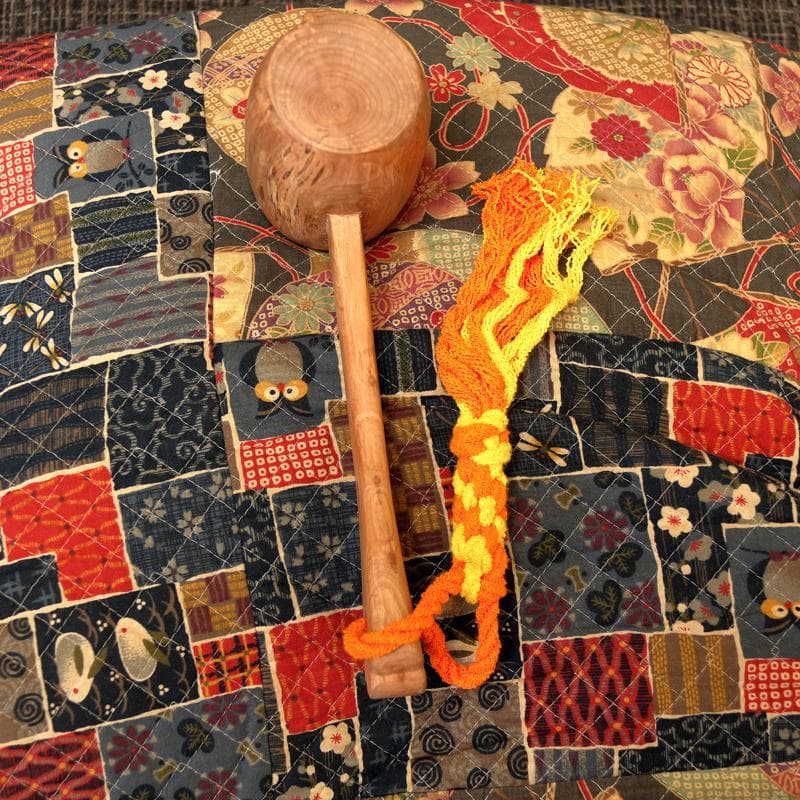 うちでのこづち（打ち出の小槌）手作りDIY木製置物木彫りヒメシャラ材アカラギ