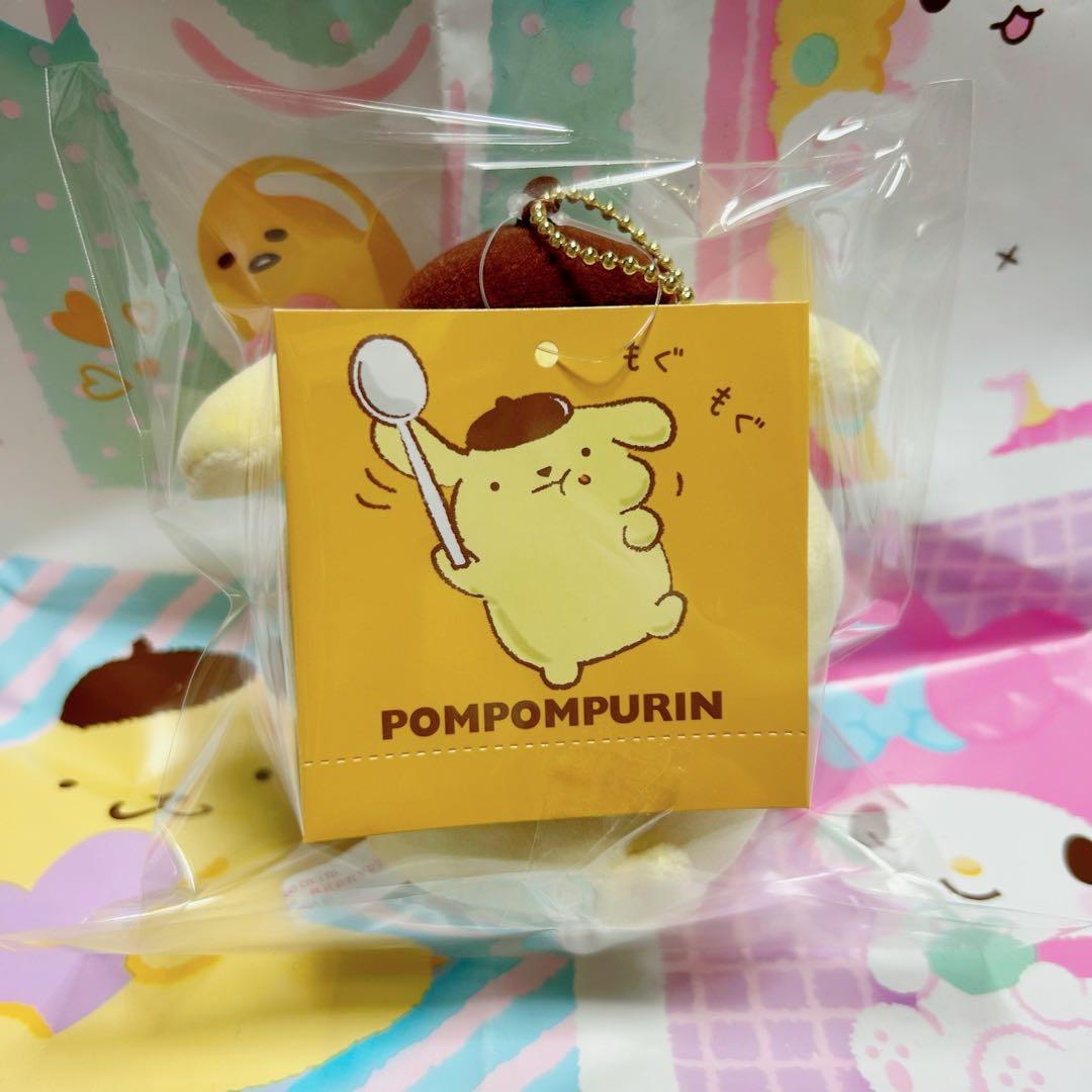 サンリオ 大盛りデザイン もぐもぐマスコットホルダー ポムポムプリン