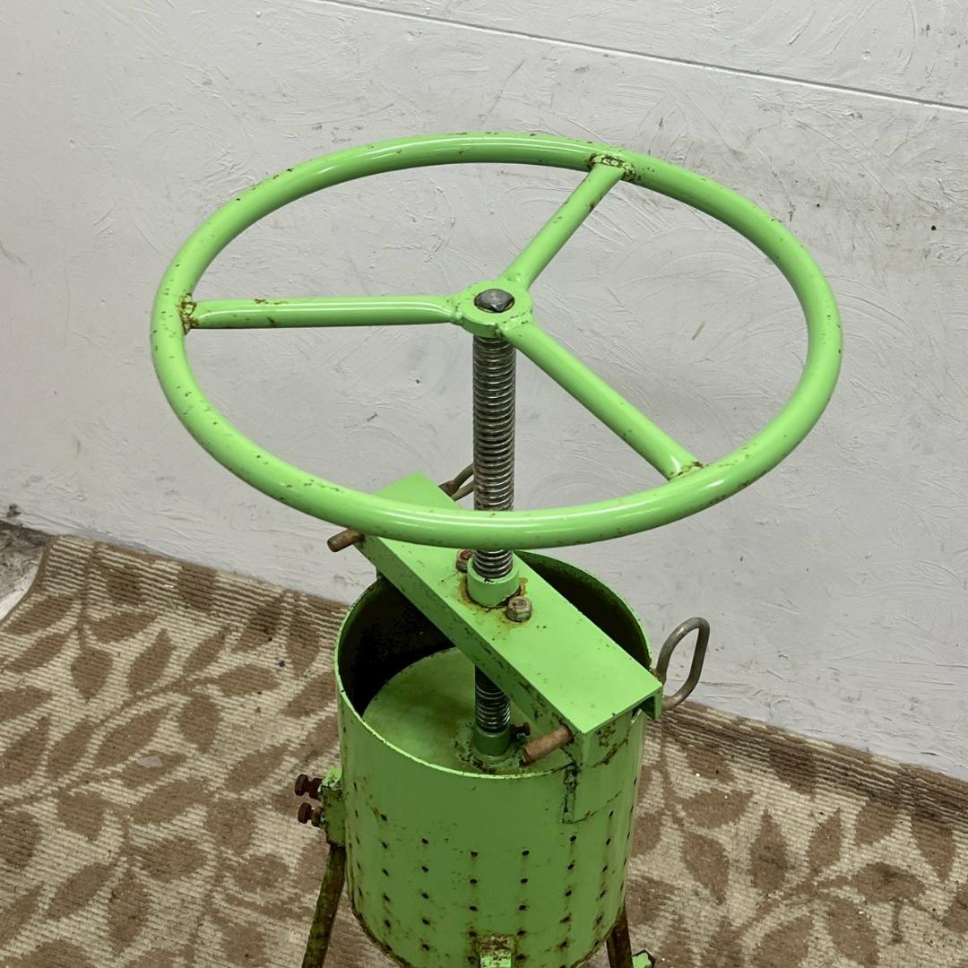 業務用 餃子絞り機 野菜絞り機 丸ハンドル 鉄製