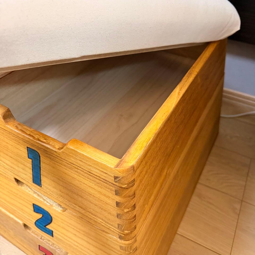 美品 刑務所作業製品 跳び箱 小物入れ おもちゃ箱 飛び箱